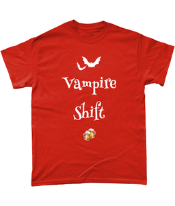 TeeFEVA T-Shirts We Love The Vampire Shift - White on