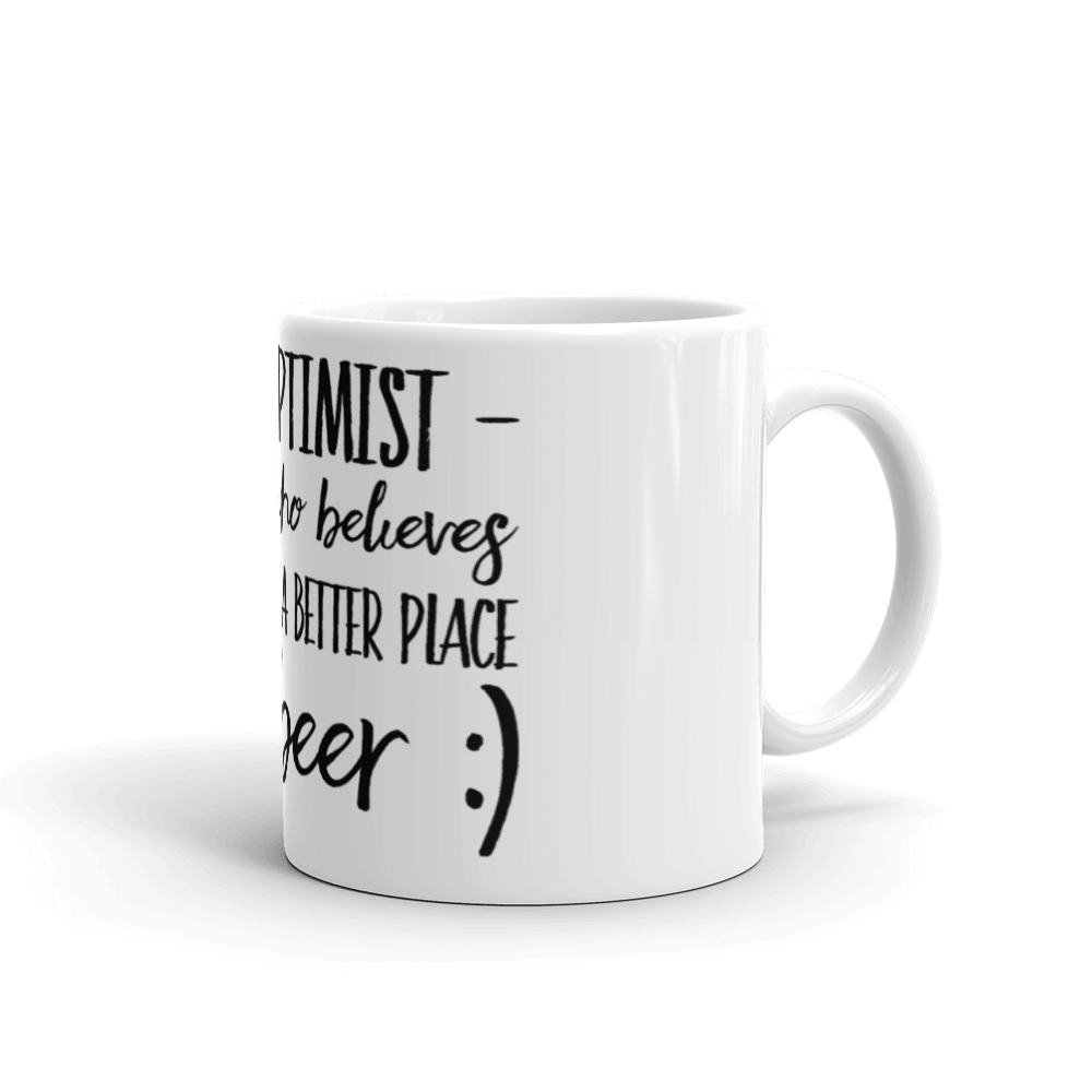 TeeFEVA TeeFEVA | Mug | Beer | Hoptimist's - A Better Place With Beer...