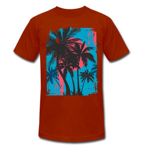 TeeFEVA Unisex Tri-Blend T-Shirt | Bella & Canvas Unisex Summer T-Shirt | Palms on blue sky