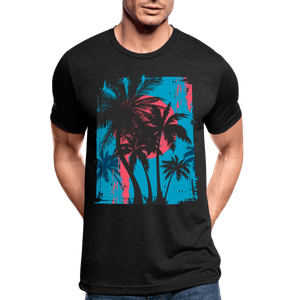 TeeFEVA Unisex Tri-Blend T-Shirt | Bella & Canvas Unisex Summer T-Shirt | Palms on blue sky