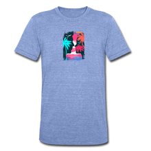 Load image into Gallery viewer, TeeFEVA Unisex Tri-Blend T-Shirt | Bella &amp; Canvas Unisex Summer T-Shirt | Silhouette front large back