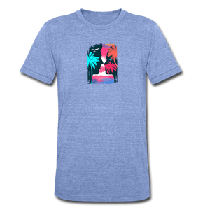 TeeFEVA Unisex Tri-Blend T-Shirt | Bella & Canvas Unisex Summer T-Shirt | Silhouette front large back