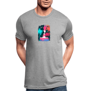 TeeFEVA Unisex Tri-Blend T-Shirt | Bella & Canvas Unisex Summer T-Shirt | Silhouette front large back