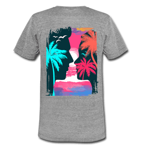 TeeFEVA Unisex Tri-Blend T-Shirt | Bella & Canvas Unisex Summer T-Shirt | Silhouette front large back