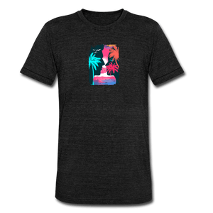 TeeFEVA Unisex Tri-Blend T-Shirt | Bella & Canvas Unisex Summer T-Shirt | Silhouette front large back