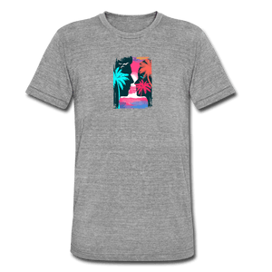 TeeFEVA Unisex Tri-Blend T-Shirt | Bella & Canvas Unisex Summer T-Shirt | Silhouette front large back
