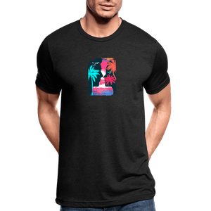 TeeFEVA Unisex Tri-Blend T-Shirt | Bella & Canvas Unisex Summer T-Shirt | Silhouette front large back
