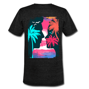 TeeFEVA Unisex Tri-Blend T-Shirt | Bella & Canvas Unisex Summer T-Shirt | Silhouette front large back