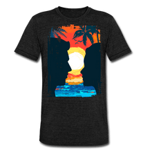Load image into Gallery viewer, TeeFEVA Unisex Tri-Blend T-Shirt | Bella &amp; Canvas Unisex Summer T-Shirt | Silhouette yellow sun