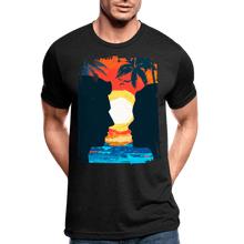 Load image into Gallery viewer, TeeFEVA Unisex Tri-Blend T-Shirt | Bella &amp; Canvas Unisex Summer T-Shirt | Silhouette yellow sun