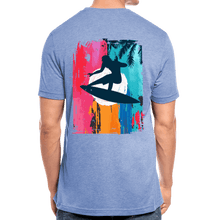 Load image into Gallery viewer, TeeFEVA Unisex Tri-Blend T-Shirt | Bella &amp; Canvas Unisex Summer T-Shirt | Surf front large back