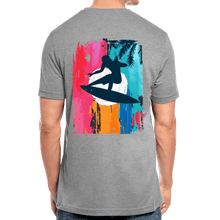 Load image into Gallery viewer, TeeFEVA Unisex Tri-Blend T-Shirt | Bella &amp; Canvas Unisex Summer T-Shirt | Surf front large back