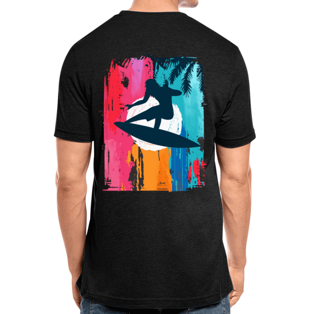 TeeFEVA Unisex Tri-Blend T-Shirt | Bella & Canvas Unisex Summer T-Shirt | Surf front large back