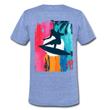 Load image into Gallery viewer, TeeFEVA Unisex Tri-Blend T-Shirt | Bella &amp; Canvas Unisex Summer T-Shirt | Surf front large back