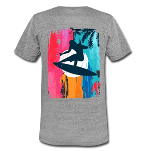 TeeFEVA Unisex Tri-Blend T-Shirt | Bella & Canvas Unisex Summer T-Shirt | Surf front large back