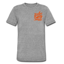 Load image into Gallery viewer, TeeFEVA Unisex Tri-Blend T-Shirt | Bella &amp; Canvas Unisex Tri-Blend T-Shirt | Wake Up And Smile | Smile More