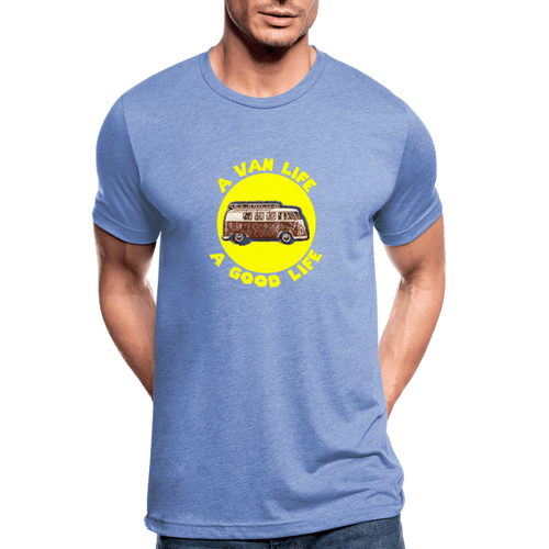 TeeFEVA Unisex Tri-Blend T-Shirt | Bella & Canvas Unisex Van Life T-Shirt | A VAN LIFE A GOOD LIFE