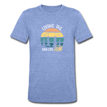 Load image into Gallery viewer, TeeFEVA Unisex Tri-Blend T-Shirt | Bella &amp; Canvas Unisex Van Life T-Shirt | Living The Van Life