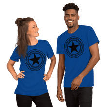 Load image into Gallery viewer, TeeFEVA Unisex TShirt | 8 Point TeeFEVA Black Stamp | Multi Tee Colours (MTC)