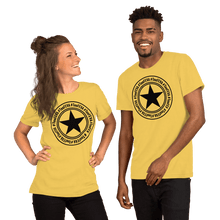 Load image into Gallery viewer, TeeFEVA Unisex TShirt | 8 Point TeeFEVA Black Stamp | Multi Tee Colours (MTC)