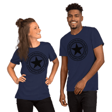 Load image into Gallery viewer, TeeFEVA Unisex TShirt | 8 Point TeeFEVA Black Stamp | Multi Tee Colours (MTC)