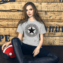 Load image into Gallery viewer, TeeFEVA Unisex TShirt | 8 Point TeeFEVA Black Stamp | Multi Tee Colours (MTC)