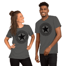 Load image into Gallery viewer, TeeFEVA Unisex TShirt | 8 Point TeeFEVA Black Stamp | Multi Tee Colours (MTC)