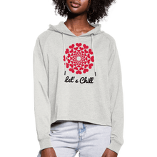 Load image into Gallery viewer, TeeFEVA Women’s Cropped Hoodie | Spreadshirt 1237 Valentine / Heart Hoodie | Women’s Cropped Hoodie